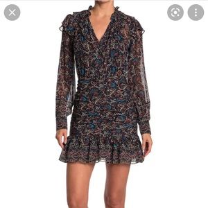 Veronica Beard Jaylene Dress Black Multi - size 4 - worn once